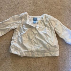 Baby girls Gap cream with silver shirt